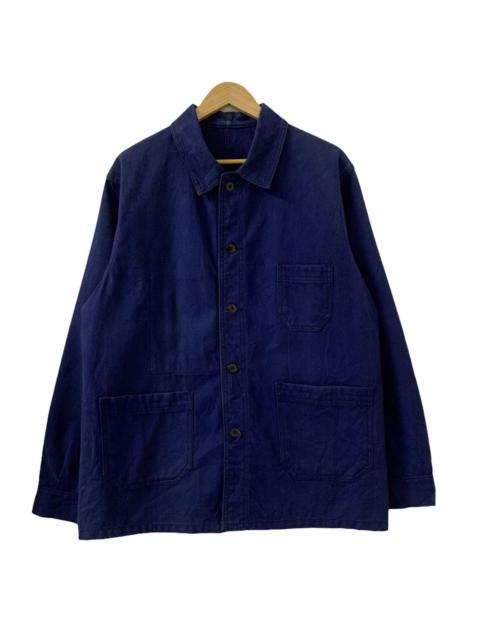Other Designers Vintage FRENCH Workwear Chore Button Jacket