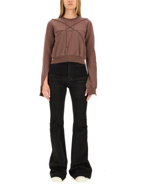 Rick Owens DRKSHDW RICK OWENS DRKSHDW CROPPED SWEATSHIRT