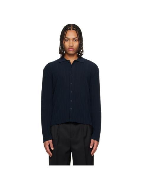 LE17SEPTEMBRE Navy Ribbed Cardigan