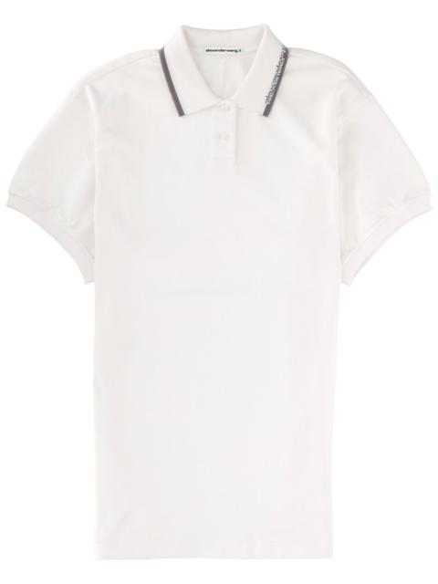 alexanderwang.t COTTON POLO MINI DRESS