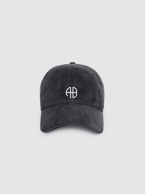ANINE BING Jeremy Baseball Cap - Washed Smoke Grey