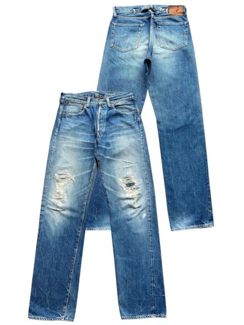 Levi's Vtg Levis 501 BigE Selvedge Buckle Distressed Denim Jeans