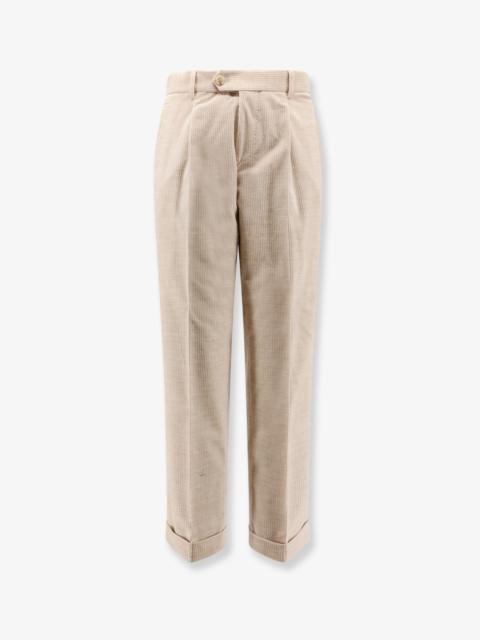 BOSS Boss Peet Pleat Corduroy Trousers Beige