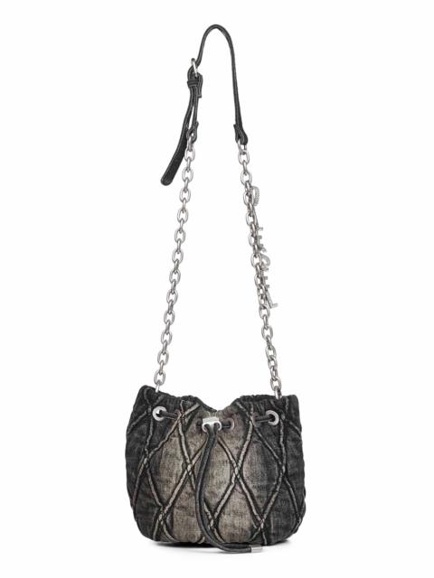 Diesel Black Charm-D Bucket S crossbody bag