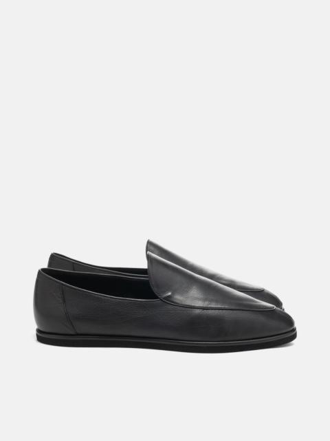 AURALEE Soft Leather Loafers Black