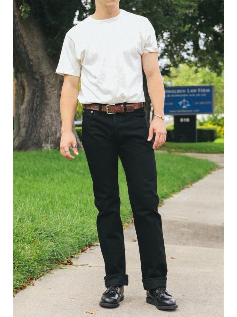 Iron Heart 14OZ SELVEDGE DENIM STRAIGHT CUT JEANS 634S - BLACK/BLACK IH-634S-14BB