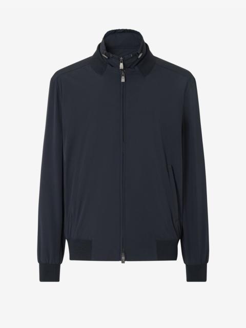 CORNELIANI Navy blue stretch technical fabric jacket with inner vest