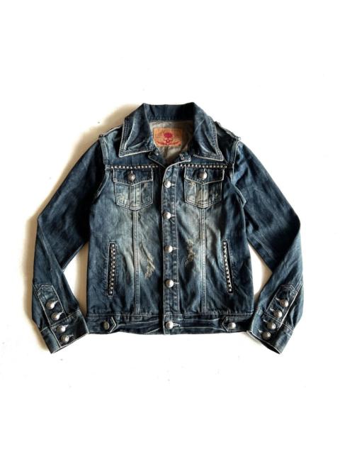 Other Designers Lagust mudwash distressed denim jacket