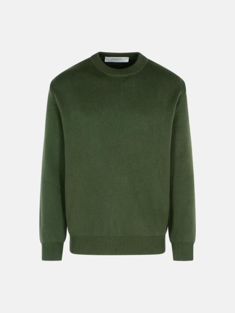 Golden Goose GREEN COTTON SWEATER