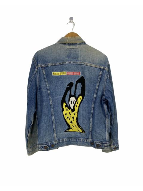 Other Designers Vintage - Levi’s x Rolling Stone Voodoo Lounge Denim Jacket Distressed