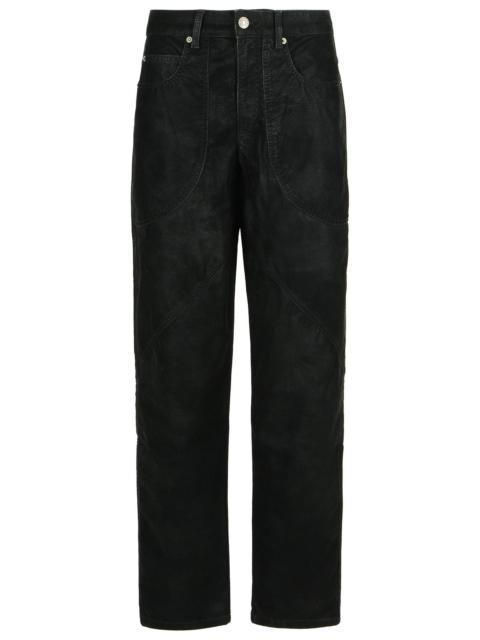 Isabel Marant Étoile Isabel Marant Etoile Kelvina Black Faux Leather Pants