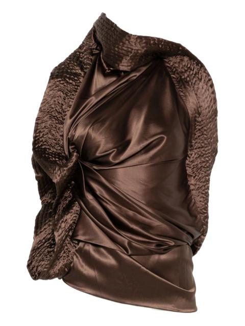 Dries Van Noten textured draped top