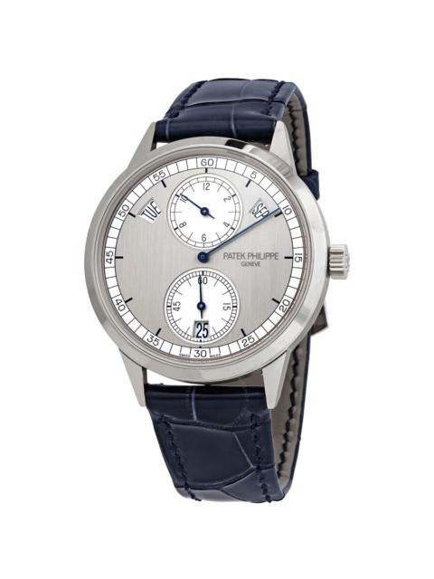 Pre-owned Patek Philippe Complications Silver-toned Dial Men's Watch 5235G-001