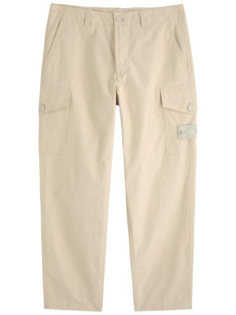 Stone Island Logo Cotton Shorts