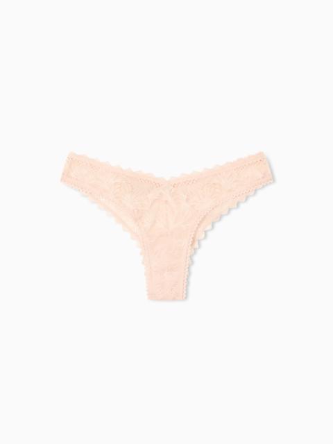 EMPORIO ARMANI ASV ETERNAL LACE V-CUT BRAZILIAN BRIEFS IN RECYCLED LACE