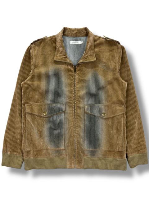 Other Designers Japanese Brand - Pleggi Dirty Stripes Velvet Denim Jacket