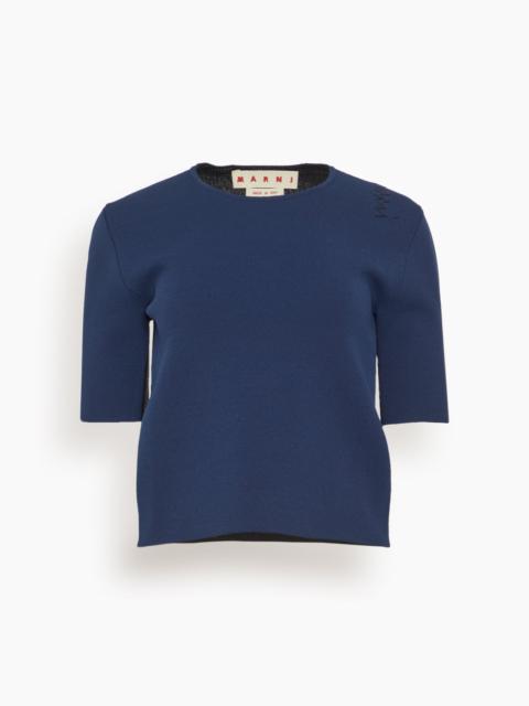 Marni Roundneck Sweater in Midnight