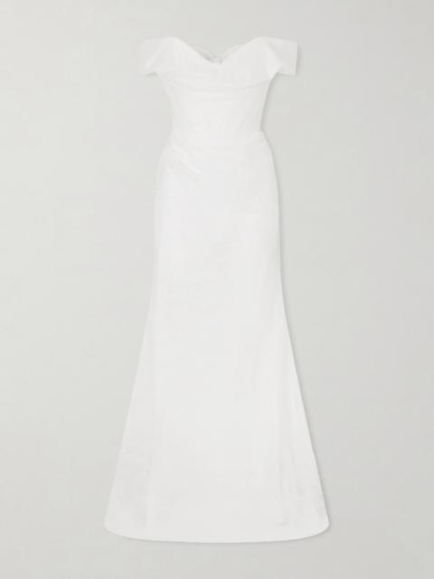 Vivienne Westwood Nova Cora Lace And Satin Corset Gown