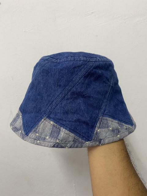 Other Designers 🔥Vintage🔥Patchwork Denim Unique Calmtime Brand Bucket Hat