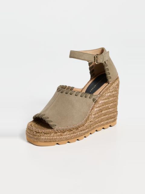 Stella McCartney Gaia Laced Alter Suede Sandals