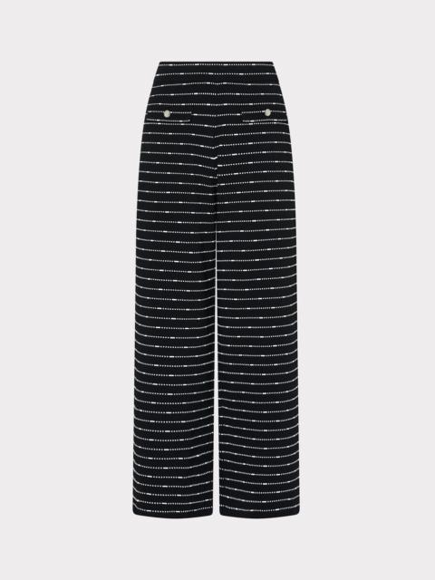 MILLY Lettie Striped Knit Pants