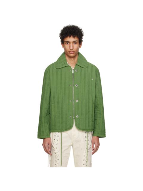 Green Quilted Jacket