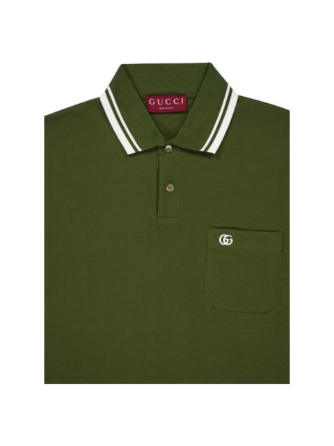 GUCCI Logo Cotton Polo Shirt