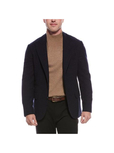 Brunello Cucinelli Brunello Cucinelli Navy Wool Tailored Blazer