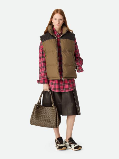 Bottega Veneta Frosted Poplin Puffer Gilet