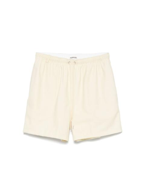 wool-blend shorts