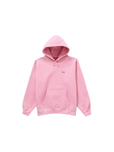 Supreme Supreme Micro Quilted Hooded Sweatshirt Dusty Pink