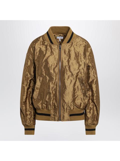 Loewe Loewe Caramel Technical Taffeta Bomber Jacket Women