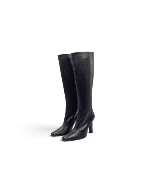 The Row Mona Knee High Boots Black Leather EU 37 US 7 - NWB $3090