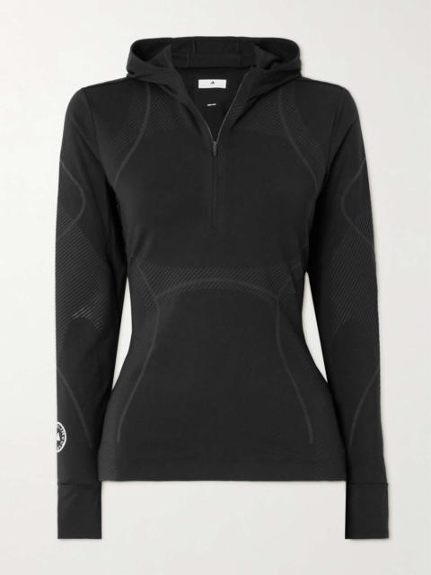 Stretch-shell hooded jacket
