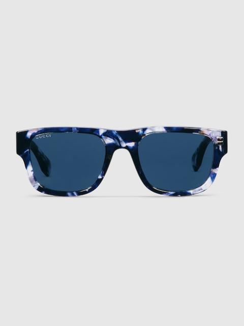 Rectangular frame sunglasses