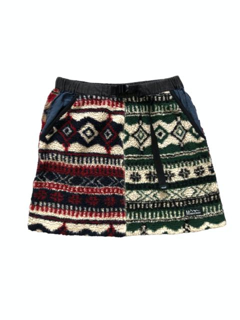 Other Designers Manastash - MANATASH DEEP PILE FLEECE BELTED SKIRTS #7278-125