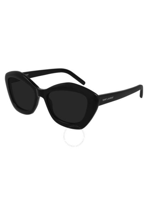 Saint Laurent Grey Cat Eye Ladies Sunglasses SL 68 001 54