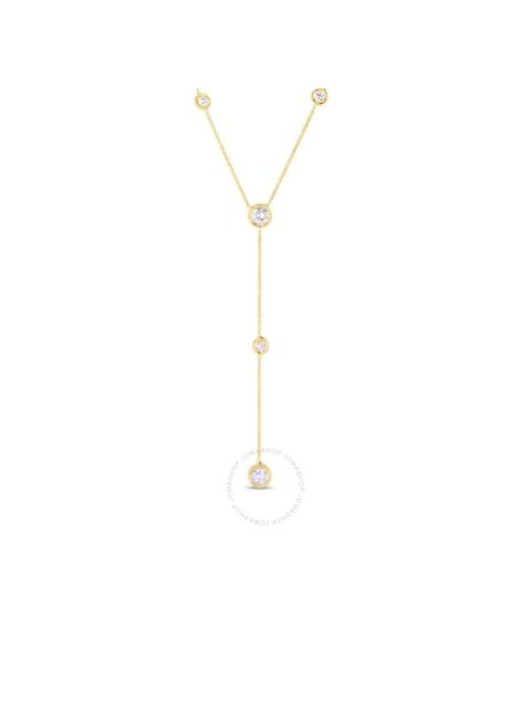 ROBERTO COIN Roberto Coin 18K Yellow Gold Diamonds by The Inch 5 Station Y Necklace - 5300014Aychx0