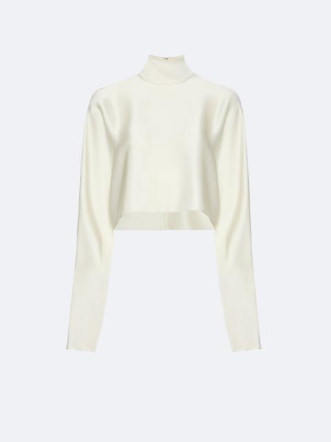 LAPOINTE Satin Caftan Top