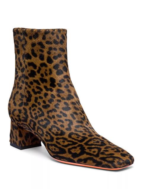 Santoni Women's Animal Print Ankle Boot