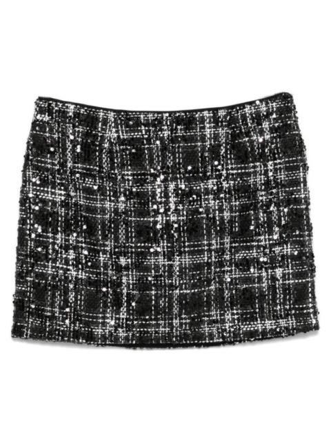 ROTATE Rotate Boucle Sequin Embellished Mini Skirt