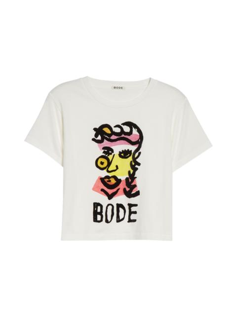 BODE Bode Visage Cotton Graphic T-Shirt in Cream at Nordstrom