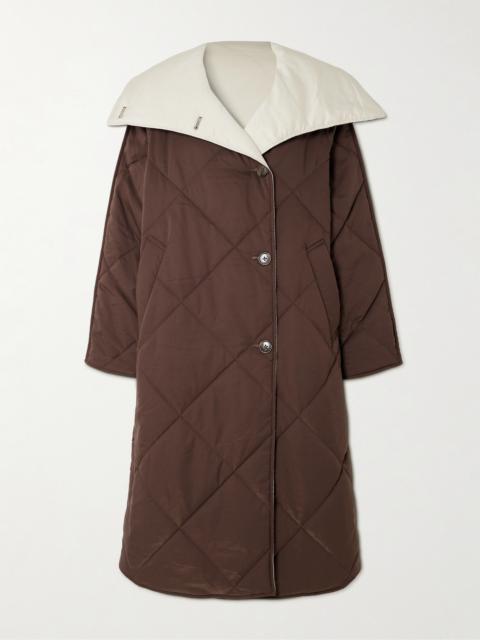 VARLEY Annalise Reversible Quilted Lyocell-blend Coat