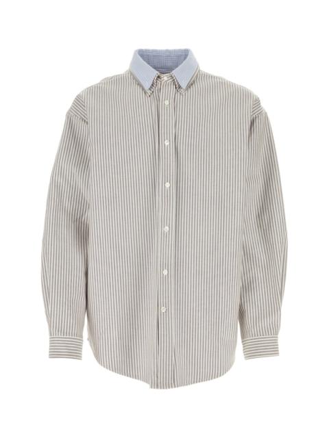 HED MAYNER Embroidered oxford reversible shirt