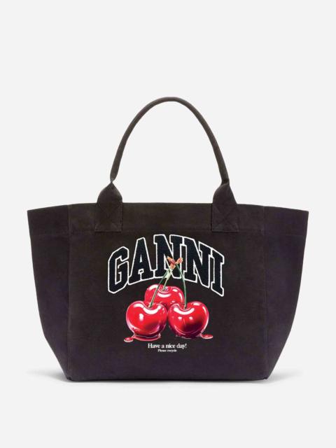 GANNI CHERRY TOTE BAG