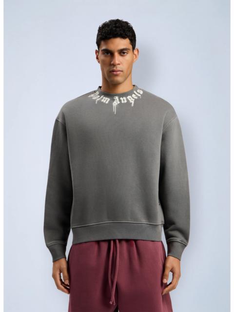 Palm Angels Palm Angels Men Neck Logo Regular Crewneck Sweatshirt