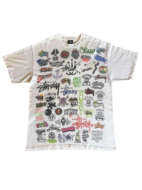 Stüssy Stussy Vintage All Logo Tshirt Streetwear