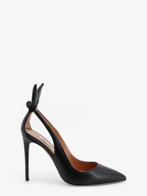 AQUAZZURA Aquazzura Bow Tie Leather Pumps Black