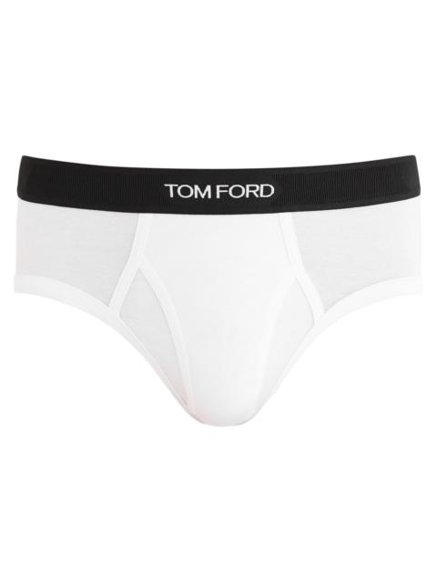 Tom Ford Logo Stretch-jersey Boxer Briefs