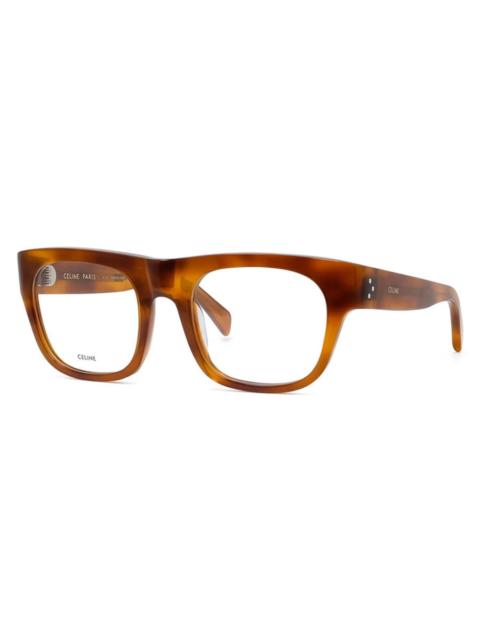 CELINE Celine Men's Black Square Eyeglass Frames CL50033I 053